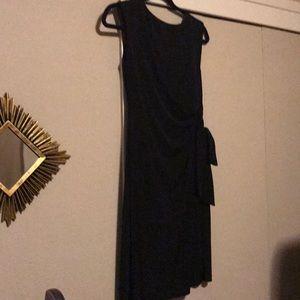 Little Black Dress-gathered and ties at the waist.